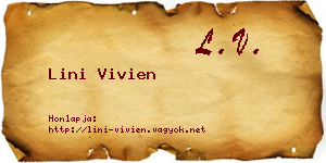 Lini Vivien névjegykártya